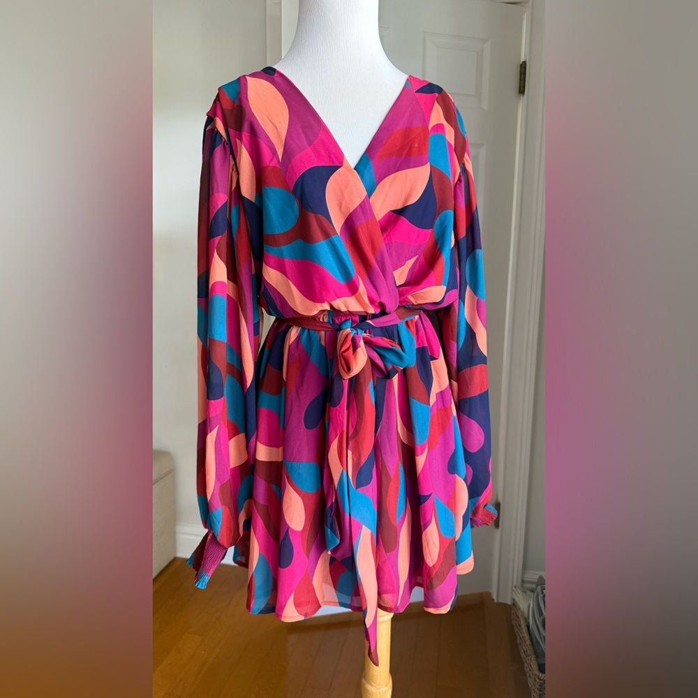 Vibrant Multicolor Women's Dress - Picture 2 of 8